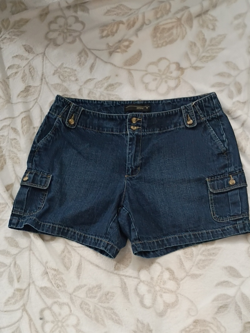 Venezia Indigo Denim Cargo Shorts